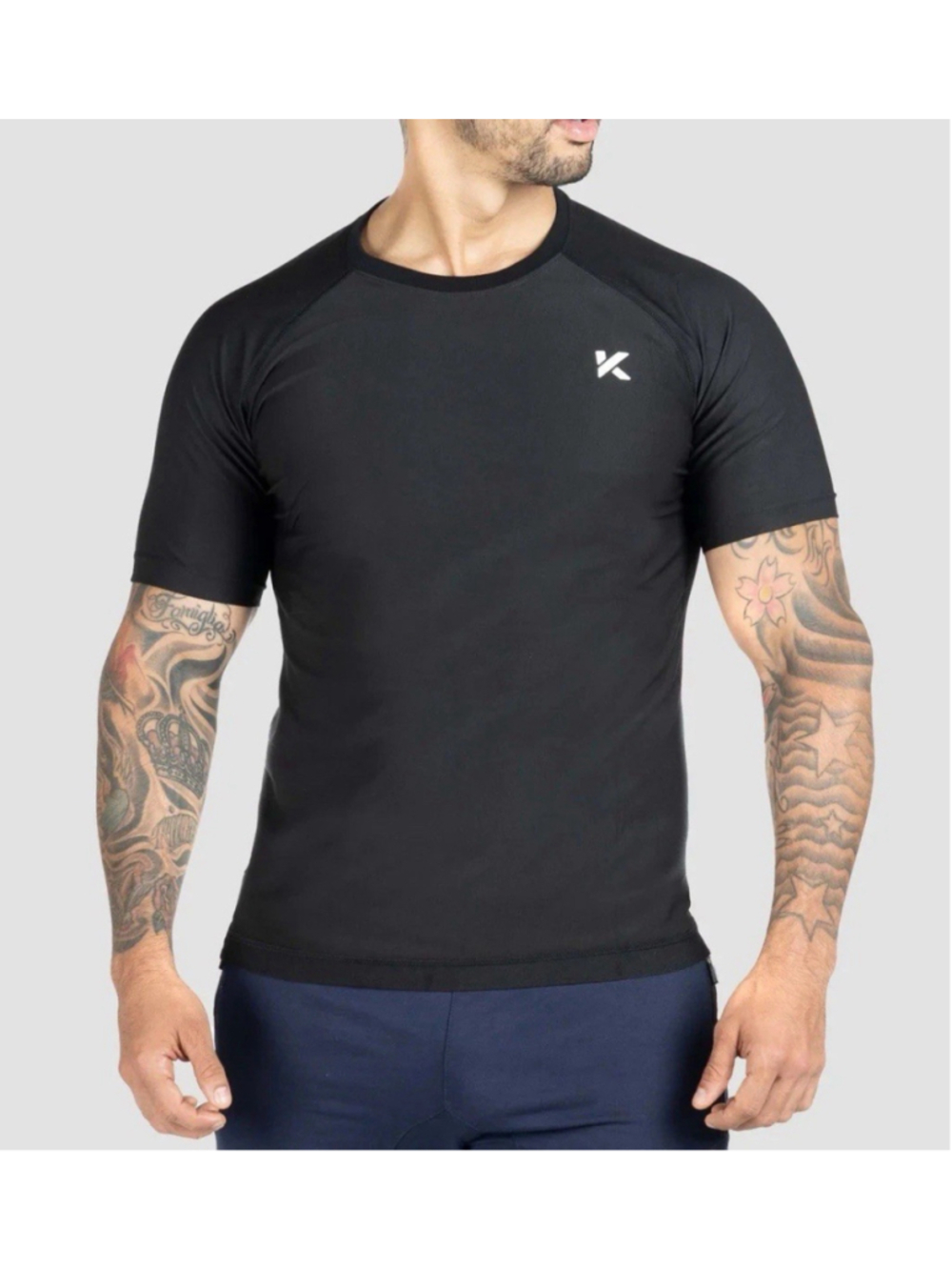 Kewlioo Sauna Suit Shirt Mens 3XL Heat Trapping Sweat Top Black Short Sleeve NWT